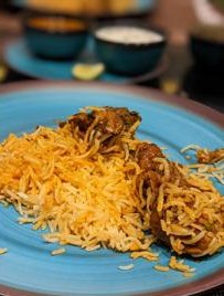 Hyderabadi chicken dum biryani